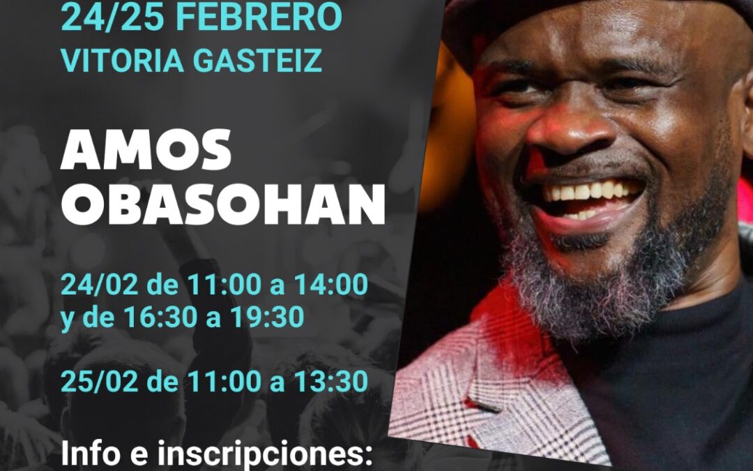 Masterclass de gospel con Amos Obasohan en Vitoria-Gasteiz