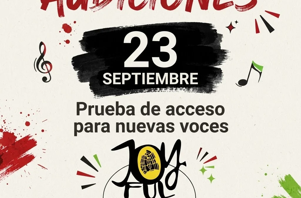 Audiciones para el Joyful Gospel Choir: incorpórate a la temporada 26-27